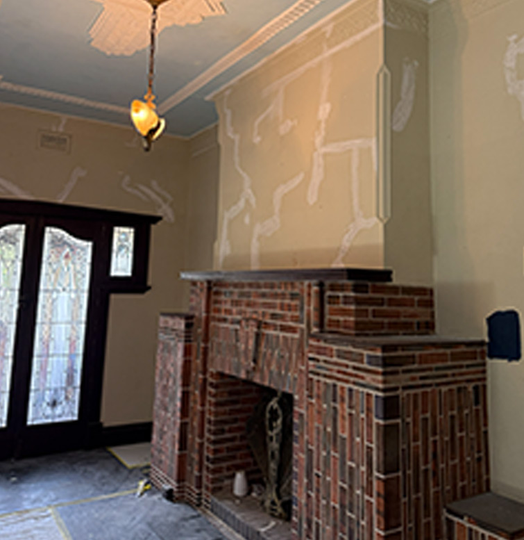 Period Ceiling Restoration in Mayanup render Repair before
