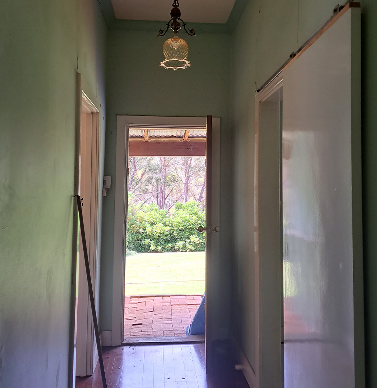 Wall defect before