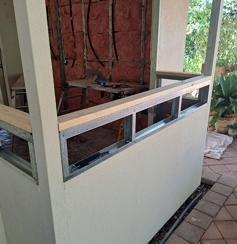 Kitchen window before